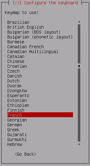 Disposition du clavier