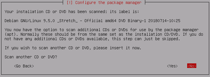 Confirmation du scan du DVD