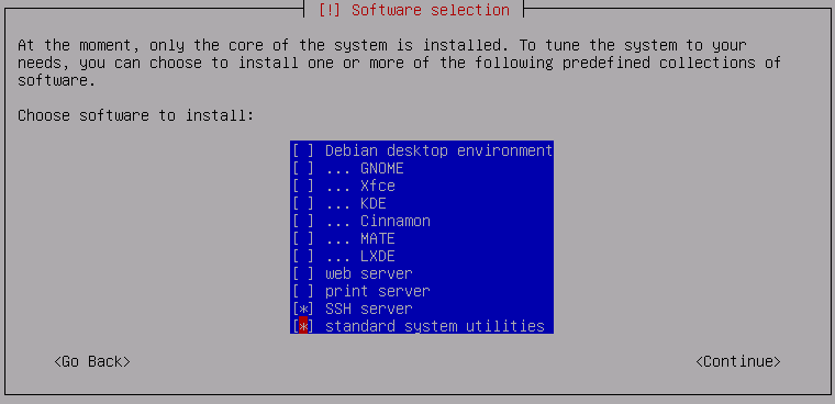 Task Selector Debian